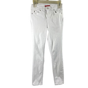 BBJ Boom Boom Jeans Womens Size 25 White Denim‎ Skinny Stretch